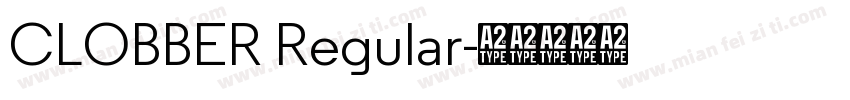 CLOBBER Regular字体转换
